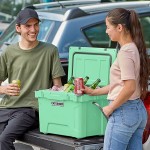 CaterGator CG20SF Seafoam 20 Qt. Rotomolded Outdoor Cooler / Ice Chest