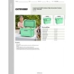 CaterGator CG20SF Seafoam 20 Qt. Rotomolded Outdoor Cooler / Ice Chest