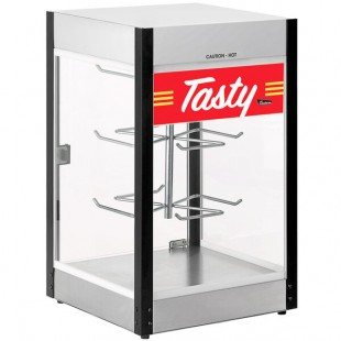 Cretors RPACT-X Rotating Pretzel Display Cabinet with Tasty Decal Cretors RPACT-X Rotating Pretzel Display Cabinet with Tasty Decal