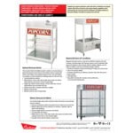 Cretors RPACT-X Rotating Pretzel Display Cabinet with Tasty Decal