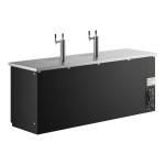 Avantco UDD-4-HC Black Kegerator / Beer Dispenser with (2) 2 Tap Towers - (3) 1/2 Keg Capacity Avantco UDD-4-HC Black Kegerator / Beer Dispenser with (2) 2 Tap Towers - (3) 1/2 Keg Capacity