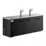 Avantco UDD-4-HC Black Kegerator / Beer Dispenser with (2) 2 Tap Towers - (3) 1/2 Keg Capacity Avantco UDD-4-HC Black Kegerator / Beer Dispenser with (2) 2 Tap Towers - (3) 1/2 Keg Capacity
