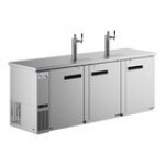 Avantco UDD-4-HC Black Kegerator / Beer Dispenser with (2) 2 Tap Towers - (3) 1/2 Keg Capacity Avantco UDD-4-HC Black Kegerator / Beer Dispenser with (2) 2 Tap Towers - (3) 1/2 Keg Capacity