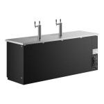 Avantco UDD-4-HC Black Kegerator / Beer Dispenser with (2) 2 Tap Towers - (3) 1/2 Keg Capacity Avantco UDD-4-HC Black Kegerator / Beer Dispenser with (2) 2 Tap Towers - (3) 1/2 Keg Capacity