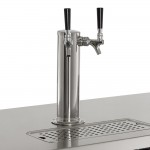 Avantco UDD-4-HC Black Kegerator / Beer Dispenser with (2) 2 Tap Towers - (3) 1/2 Keg Capacity Avantco UDD-4-HC Black Kegerator / Beer Dispenser with (2) 2 Tap Towers - (3) 1/2 Keg Capacity