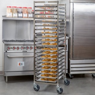 Regency 20 Pan End Load Stainless Steel Bun / Sheet Pan Rack - Assembled