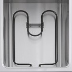 ServIt Two Pan Open Well Electric Steam Table with Angled Sneeze Guard and Casters - 120V, 1000W