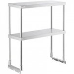 ServIt Two Pan Open Well Electric Steam Table with Angled Sneeze Guard and Casters - 120V, 1000W