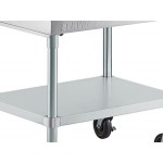 ServIt Two Pan Open Well Electric Steam Table with Angled Sneeze Guard and Casters - 120V, 1000W