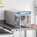 Solwave Ameri-Series Space Saver Heavy-Duty Stainless Steel Commercial Microwave with Push Button Controls - 120V, 1,200W Solwave Ameri-Series Space Saver Heavy-Duty Stainless Steel Commercial Microwave with Push Button Controls - 120V, 1,200W