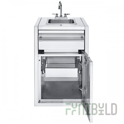 Crown Verity IBISC-SK-1D Infinite Series Small Built-In Cabinet with Sink and Single Drawer