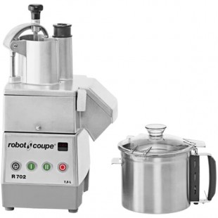 Robot Coupe R702 8 Qt. / 7.5 Liter Combination Food Processor with Vegetable Prep Set - 208-240V, 3 Phase, 2 2/5 hp Robot Coupe R702 8 Qt. / 7.5 Liter Combination Food Processor with Vegetable Prep Set - 208-240V, 3 Phase, 2 2/5 hp