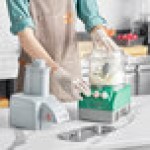 AvaMix Cadet CACFB25FL2D Combination Food Processor with 2.5 Qt Clear Plastic Bowl, Flat Lid, Continuous Feed, and 2 Discs - 3/4 hp AvaMix Cadet CACFB25FL2D Combination Food Processor with 2.5 Qt Clear Plastic Bowl, Flat Lid, Continuous Feed, and 2 Discs - 3/4 hp