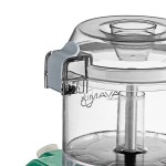 AvaMix Cadet CACFB25FL2D Combination Food Processor with 2.5 Qt Clear Plastic Bowl, Flat Lid, Continuous Feed, and 2 Discs - 3/4 hp AvaMix Cadet CACFB25FL2D Combination Food Processor with 2.5 Qt Clear Plastic Bowl, Flat Lid, Continuous Feed, and 2 Discs - 3/4 hp