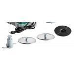 AvaMix Cadet CACFB25FL2D Combination Food Processor with 2.5 Qt Clear Plastic Bowl, Flat Lid, Continuous Feed, and 2 Discs - 3/4 hp AvaMix Cadet CACFB25FL2D Combination Food Processor with 2.5 Qt Clear Plastic Bowl, Flat Lid, Continuous Feed, and 2 Discs - 3/4 hp