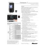 Follett 7UD112A-IW-NF-ST-00 Champion 7 Series ADA Height Air Cooled Chewblet Undercounter Ice Maker and Water Dispenser with 7 lb. Bin - 115V, 100 lb.