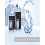 Follett 7UD112A-IW-NF-ST-00 Champion 7 Series ADA Height Air Cooled Chewblet Undercounter Ice Maker and Water Dispenser with 7 lb. Bin - 115V, 100 lb.