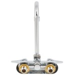 T&S B-1146-2-V12-CR Wall Mounted Workboard Faucet with 4