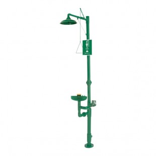 Haws Axion MSR 8336 Corrosion-Resistant PVC Emergency Shower and Eye / Face Wash Station