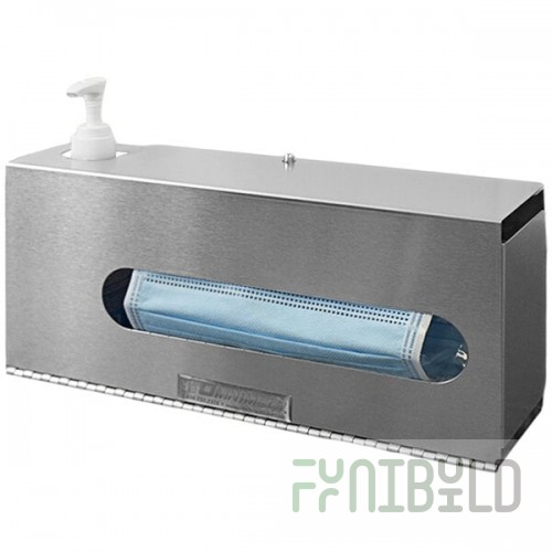 Omnimed 304000 Stainless Steel 1-Compartment Sanitation Station with Sanitizer Section