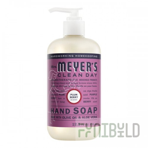 Mrs. Meyer's Clean Day 394950 12.5 oz. Plum Berry Scented Hand Soap with Pump - 6/Case