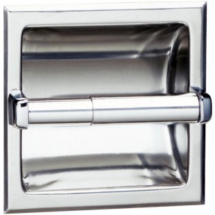 Bobrick B-667 Recessed Toilet Tissue Dispenser with Bright Polished Finish Bobrick B-667 Recessed Toilet Tissue Dispenser with Bright Polished Finish