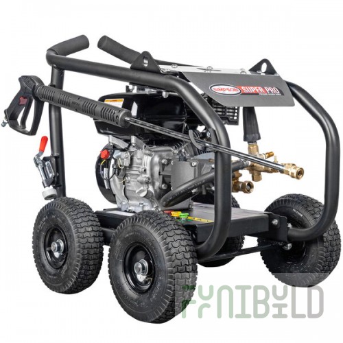 Simpson 65200 Super Pro Pressure Washer with Roll Cage, Honda Engine, and 25' Hose - 3,600 PSI; 2.5 GPM