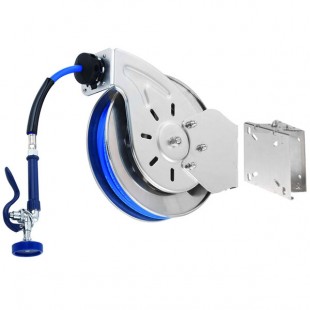 T&S B-7232-01-ESB 35' Open Epoxy Coated Hose Reel with High Flow Spray Valve and Swing Bracket T&S B-7232-01-ESB 35' Open Epoxy Coated Hose Reel with High Flow Spray Valve and Swing Bracket