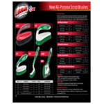 Libman 1353 Dual-Sided Tile and Grout Brush - 6/Pack