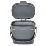 OXO 13294600 Good Grips Easy-Clean Light Duty 1.75 Gallon / 6.62 Liter Charcoal Gray Rectangular Compost Bin OXO 13294600 Good Grips Easy-Clean Light Duty 1.75 Gallon / 6.62 Liter Charcoal Gray Rectangular Compost Bin