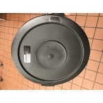Carlisle 84102124 Bronco 20 Gallon Orange Flat Round Trash Can Lid