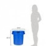 Rubbermaid® BRUTE 20 Gallon Blue Round Trash Can and Lid Rubbermaid® BRUTE 20 Gallon Blue Round Trash Can and Lid