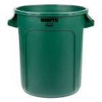 Rubbermaid® FG261000DGRN BRUTE 10 Gallon Green Round Trash Can