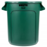 Rubbermaid® FG261000DGRN BRUTE 10 Gallon Green Round Trash Can