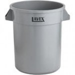 Lavex 20 Gallon Green Round Commercial Trash Can / Ingredient Bin