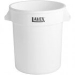 Lavex 20 Gallon Green Round Commercial Trash Can / Ingredient Bin