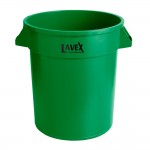 Lavex 20 Gallon Green Round Commercial Trash Can / Ingredient Bin