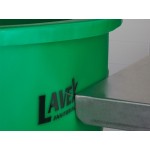 Lavex 20 Gallon Green Round Commercial Trash Can / Ingredient Bin