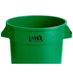 Lavex 20 Gallon Green Round Commercial Trash Can / Ingredient Bin