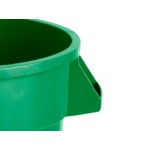 Lavex 20 Gallon Green Round Commercial Trash Can / Ingredient Bin