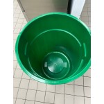 Lavex 20 Gallon Green Round Commercial Trash Can / Ingredient Bin
