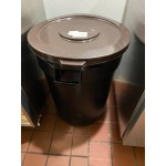 Lavex 20 Gallon Green Round Commercial Trash Can / Ingredient Bin