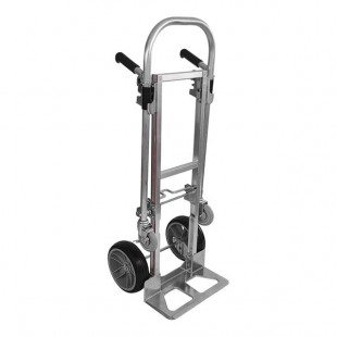 B&P Manufacturing S Series Junior 500 lb. Straight Back Convertible Hand Truck with Double-Grip Loop Handle and 10