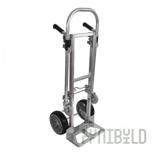 B&P Manufacturing S Series Junior 500 lb. Straight Back Convertible Hand Truck with Double-Grip Loop Handle and 10