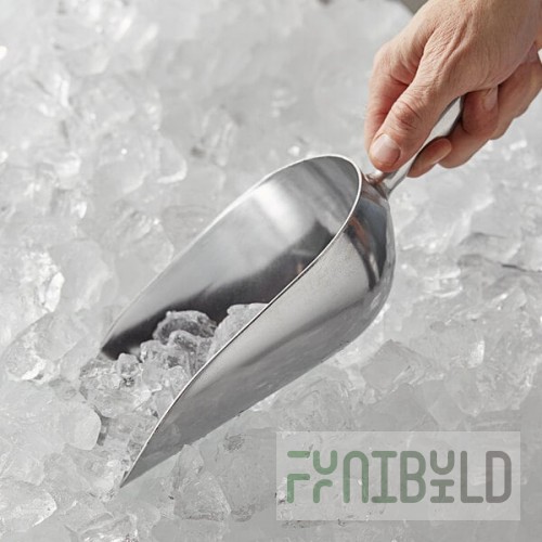 Vollrath 46893 38 oz. One-Piece Cast Aluminum Ice Scoop