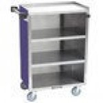 Lakeside 815P Medium-Duty Stainless Steel Four Shelf Utility Cart With Enclosed Base and Purple Finish - 16 7/8 Lakeside 815P Medium-Duty Stainless Steel Four Shelf Utility Cart With Enclosed Base and Purple Finish - 16 7/8