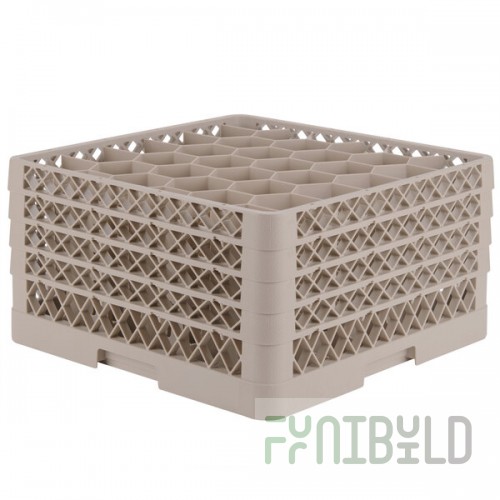 Vollrath TR12HHHH Traex® Rack Max Full-Size Beige 30-Compartment 9 7/16