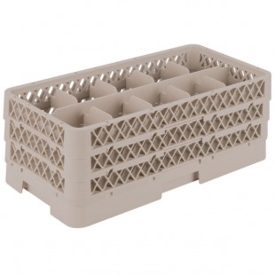 Vollrath HR1C1CC Traex® Half-Size Beige 10 Compartment 7 5/16