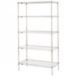 Metro 5N437C Super Erecta Chrome Wire Stationary Starter Shelving Unit - 21 Metro 5N437C Super Erecta Chrome Wire Stationary Starter Shelving Unit - 21