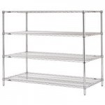 Metro 5N437C Super Erecta Chrome Wire Stationary Starter Shelving Unit - 21 Metro 5N437C Super Erecta Chrome Wire Stationary Starter Shelving Unit - 21